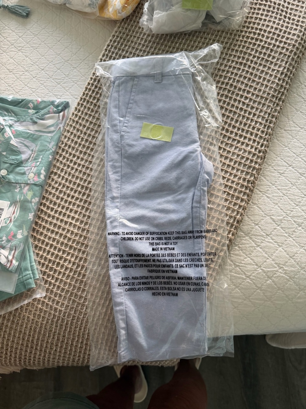 Janie and Jack blue Oxford Trousers 18 to 24 months new with tags